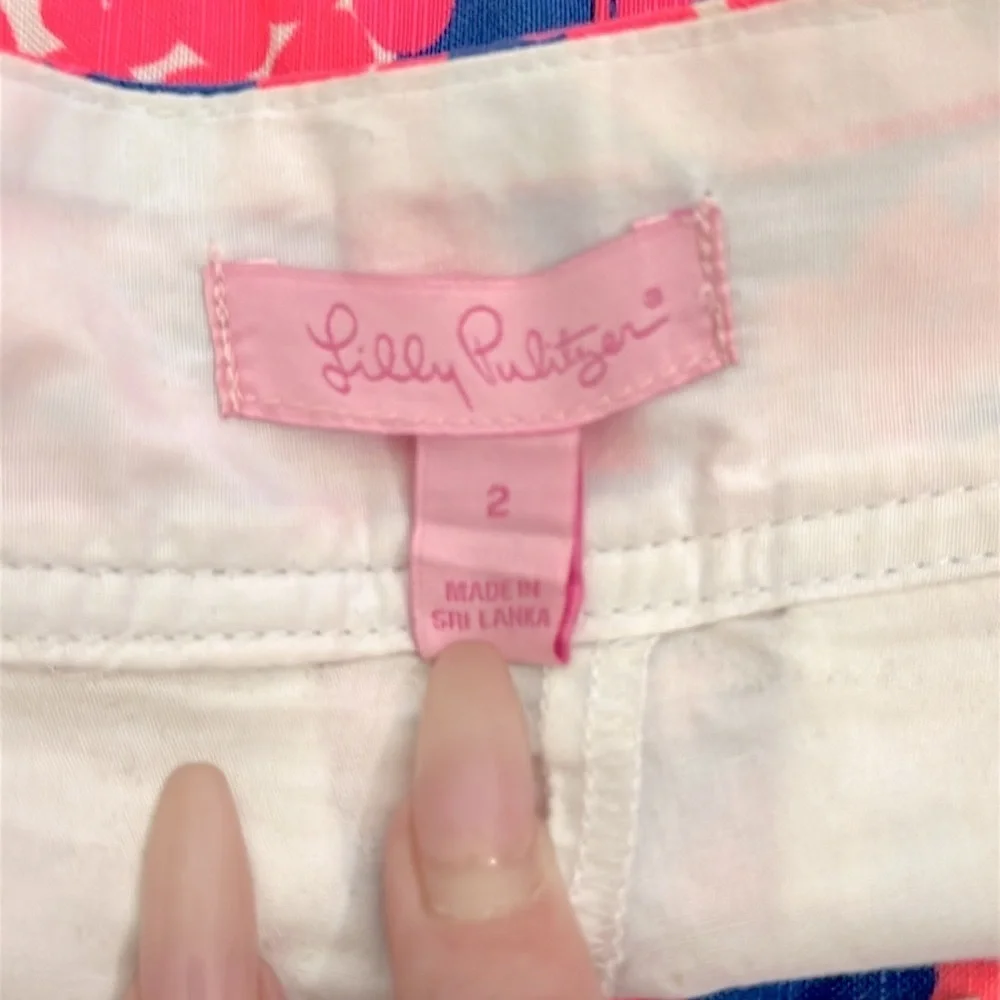 LILLY PULITZER Nicki Skort Ikat Blue Ocean Small NEW Sz 2 RARE!
